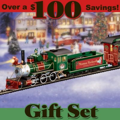 Norman Rockwell Holiday Express: Collectible Electric Train Set