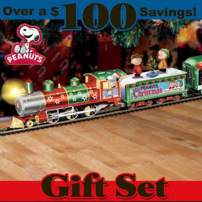 PEANUTS Charlie Brown Christmas Express Train Set