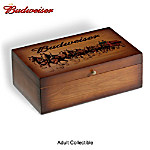 Budweiser Vintage Wood Storage Box Train Accessory