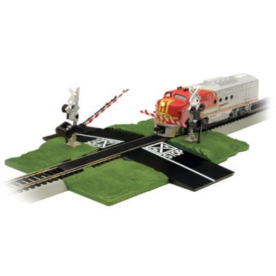 How would you like to enhance the action of your N-scale train display? Then make tracks to own this dynamic N-scale crossing gate, bringing a whole new look of realism to your track layouts, with life-like lowering action. This Bachmann N-scale train accessory makes the perfect addition to your collection, and is available from The Bradford Exchange, Hawthorne Village Division.  Meticulously crafted by master artisans with precision detailing, this N-scale railroad crossing gate easily connects to existing train sets and E-Z Track&reg;, as it snaps tight and requires no screws, nails or special tools for assembly. Strong demand is expected for all of our N-scale train accessories, so order now!