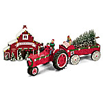 75 Years Of Farmall Red Anniversary Edition Christmas Figurine Set