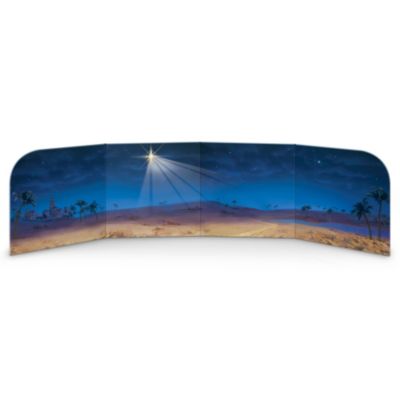 Nativity Backdrop Display Village Accessory