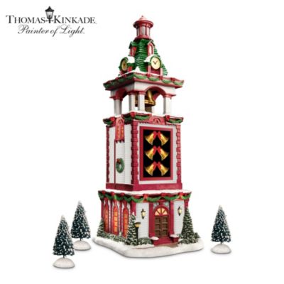 Thomas Kinkade Christmas Bell Tower Village Accessory