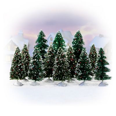 Frosty Winter Splendor Landscape Village Accessory