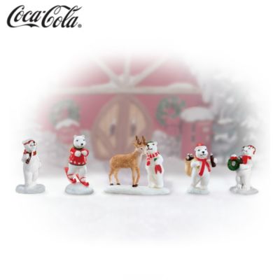 Seasons Greetings COCA-COLA® Polar Bear Village Accessory Set