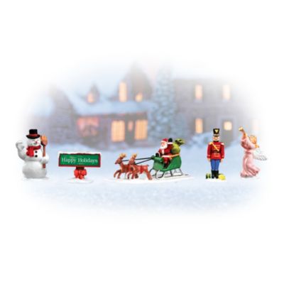 Holiday Spirit Village Accessory Set