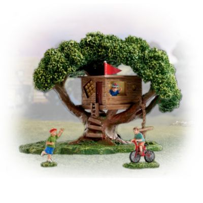 Miniature Village Figurine Accessory: Take A Bough Tree House Set