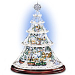 Buy Thomas Kinkade Animated Crystal Tabletop Christmas Tree: Holiday Reflections