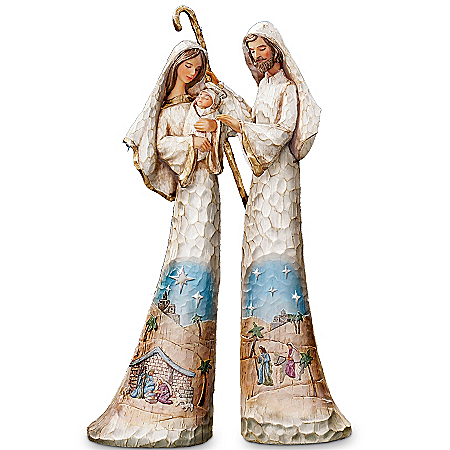 Thomas Kinkade Elegant Blessings Nativity Figurine Set