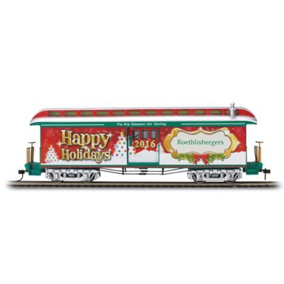 2016 Illuminated Personalized Holiday Train Car