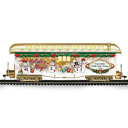 Personalized 2021 Holiday Baggage Train Car