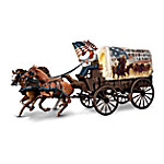 Buy John Wayne: The Heart Of America Illuminated 2-Horse Stagecoach Sculpture With Audio Recording