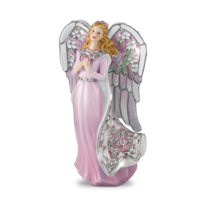 Angel Of Love Stained Glass Art Collectible Angel Figurine