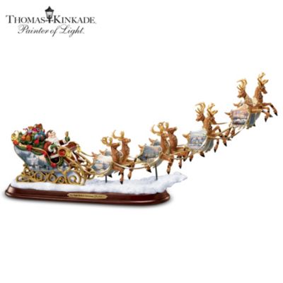 Thomas Kinkade Light Of Christmas Illuminated Figurine