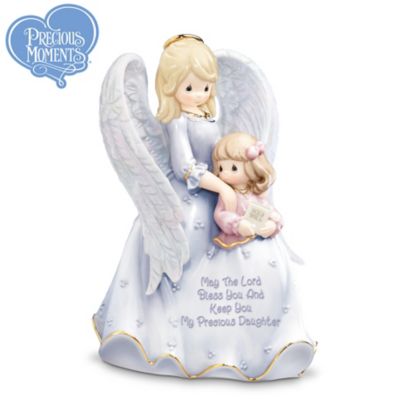 Precious Moments My Blessed Daughter Porcelain Figurine: Mother-Daughter Musical Gift