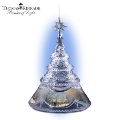 Thomas Kinkade Holiday Splendor 2010 Annual Crystal Ornament