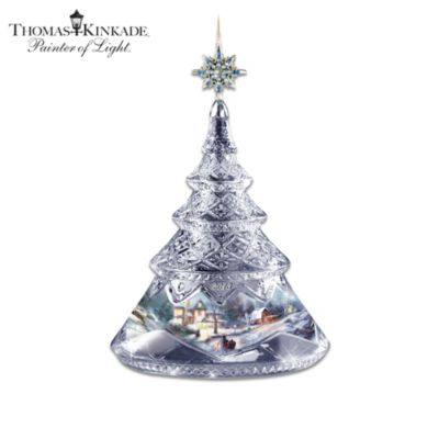 2013 Christmas Tree Ornament: Thomas Kinkade A Christmastime Glow
