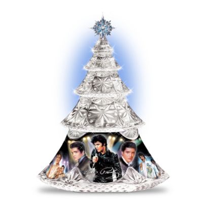 Elvis Presley Legend Collectible Crystal Christmas Tree
