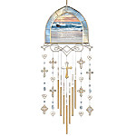 Footprints In The Sand Inspiration Chime: Christian Home Decor