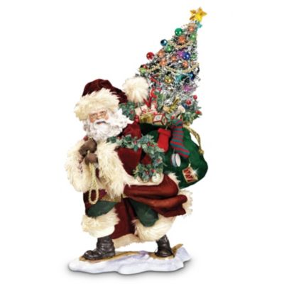 Bringing Christmas Cheer Collectible Santa Figurine: Unique Christmas Decoration