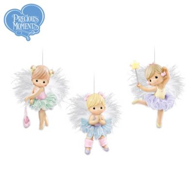 Precious Moments Twinkle Toes Ballerina Ornament Collection: Set One