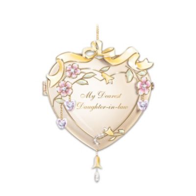 My Dearest Daughter-In-Law Heart-Shaped Christmas Tree Ornament Keepsake Gift
