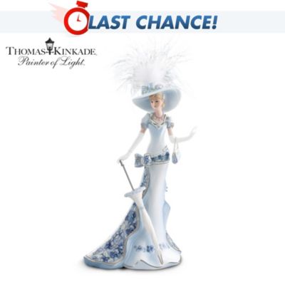 Thomas Kinkade Elizabeth's Promenade In Serenity Figurine
