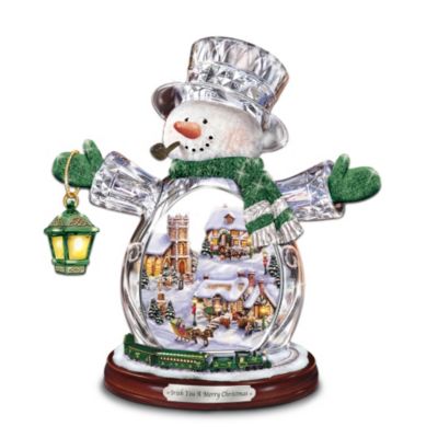 Irish You A Merry Christmas Collectible Irish Snowman Figurine: Irish Christmas Gift