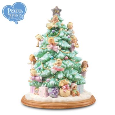 Precious Moments Illuminated Tabletop Angel Christmas Tree