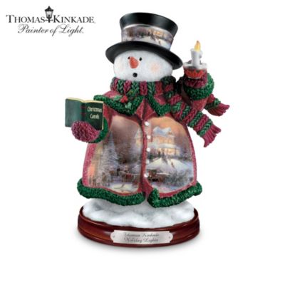 Buy Thomas Kinkade Holiday Lights Snowman Figurine