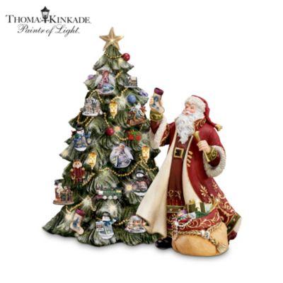 Thomas Kinkade Illuminated Advent Tabletop Christmas Tree