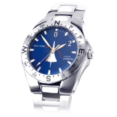 Stainless Steel Concorde Airplane Commemoration Men's Wristwatch