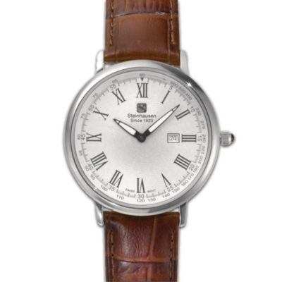 The World's Thinnest Watch (Silver): 3/16-Inch Thick Wristwatch