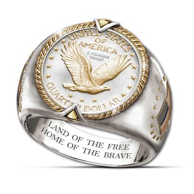 U.S. Eagle Quarter Men's Ring