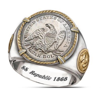 SS Republic Shipwreck Men's Ring