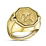 Buy $50 California Gold Rush Coin 24K Gold-Plated Ring