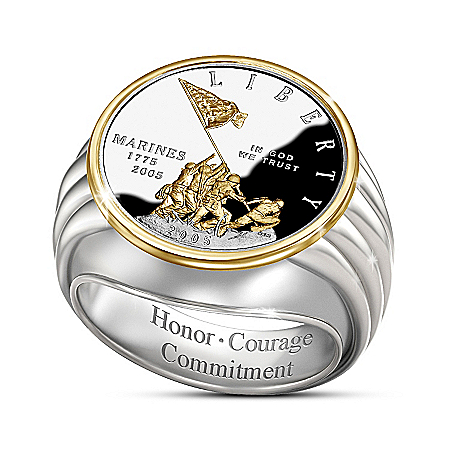 Alfred Durante Iwo Jima Commemorative Silver Proof Ring