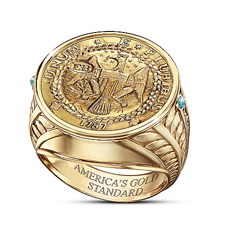Alfred Durante Brasher Doubloon Proof Eagle Coin Ring