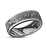 Buy The Walking Liberty Half Dollar Handcrafted Silver Ring