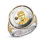 Buy The JFK 100th Anniversary Legacy Silver Coin Ring With Presidential Bust Design