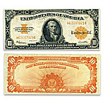 Buy 1922 U.S. Issued $10 Gold Certificate Horse Blanket - Michael Hillegas Note Currency