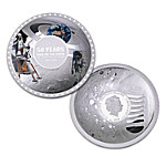 Buy The Apollo 11 50th Anniversary Moon Landing 99.9% Pure Silver Dome-Shaped Coin