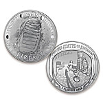 Buy First Strike 50th Anniversary Of Apollo 11 Moon Landing Legal Tender Silver Dollar Coin With Unique 3-D Curve Shape