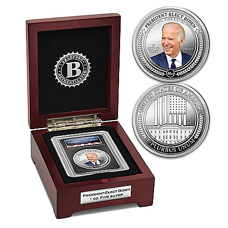 The President-Elect Biden Silver Proof Coin With Display Box
