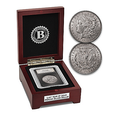 Last Year Of Issue 1921 Morgan Silver Dollar And Display Box