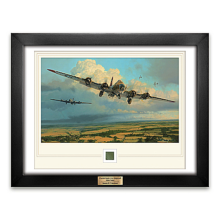 Bradford Exchange ARTifacts Artwork With WWII B-17 Artifact