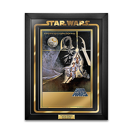 Star Wars 24k Gold Movie Poster