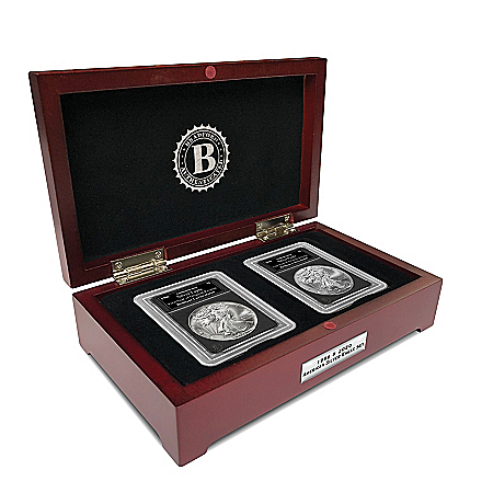 First And Last Silver Eagle Bullion Coins With Display Box