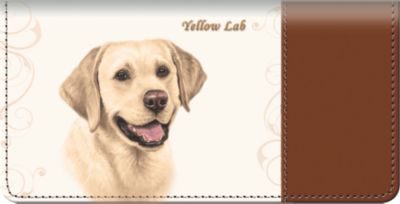 Yellow Lab Checkbook Cover