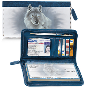 Spirit of the Wilderness Zippered Checkbook Cover